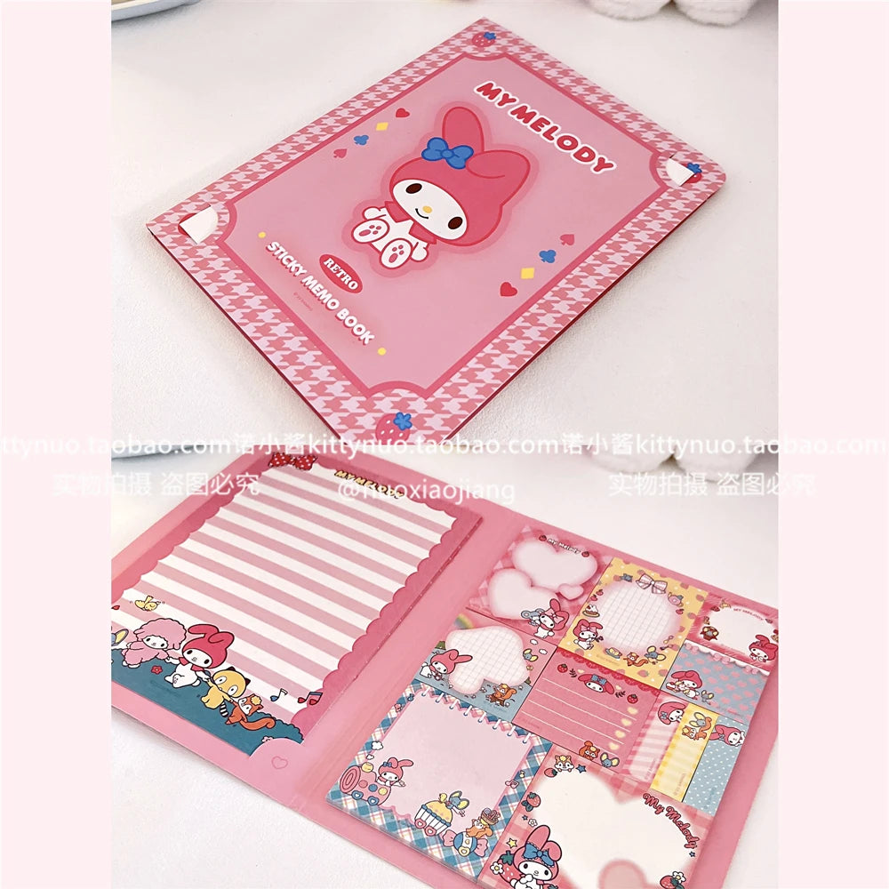 Kawaii Cute Sanrio Convenience Book My melody Kuromi Hello kitty Note Book Paste Notepad Stationery Student Birthday Present