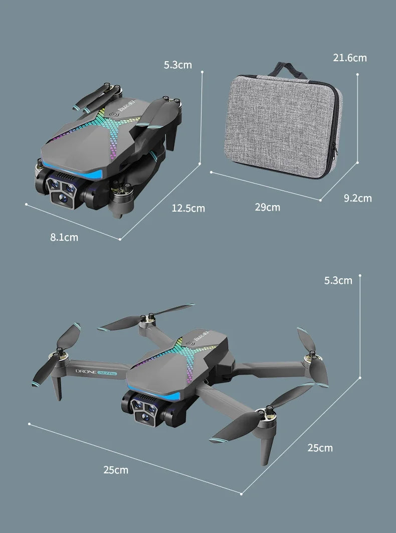 Hot Drone AE7 Pro Brushless Professional 8K HD Camera WIFI FPV Obstacle Avoidance Optical Flow RC Foldable Quadcopter Toys