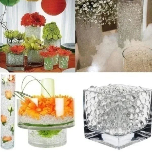 10000Pcs Water Beads Pearl Shaped Crystal Soil Water Beads Mud Grow Magic Jelly Balls Wedding Home Decor