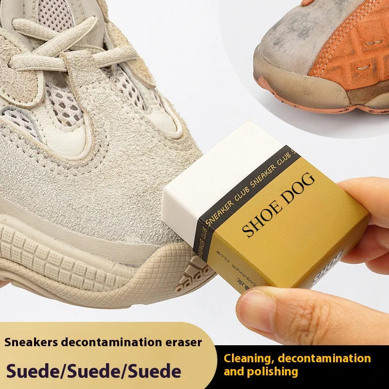Shoe Brush Portable Suede Sheepskin Shoes Eraser Matte Leather Fabric Care Shoes Cleaning Tools Leather Cleaner Rubber Block