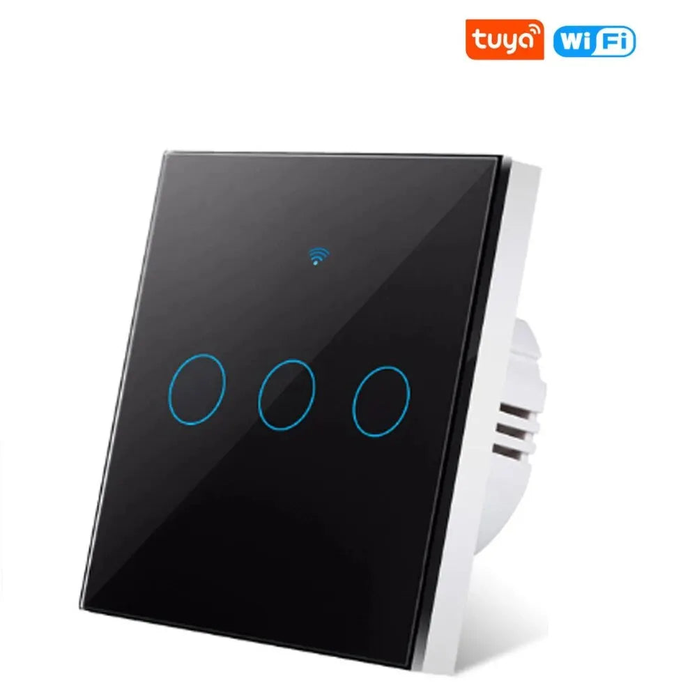 Tuya WIFI Smart Home Switch Light Wall US/EU Glass Touch Panel Voice Wireless Remote Control by Alexa Google Home