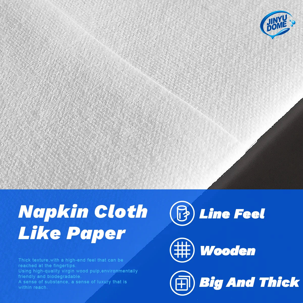 White Disposable Built-in Flatware Pocket Napkins,13x15.75inch,50PCS.Prefoled Eco-Friendly for Silverware,Wedding, Party,Events