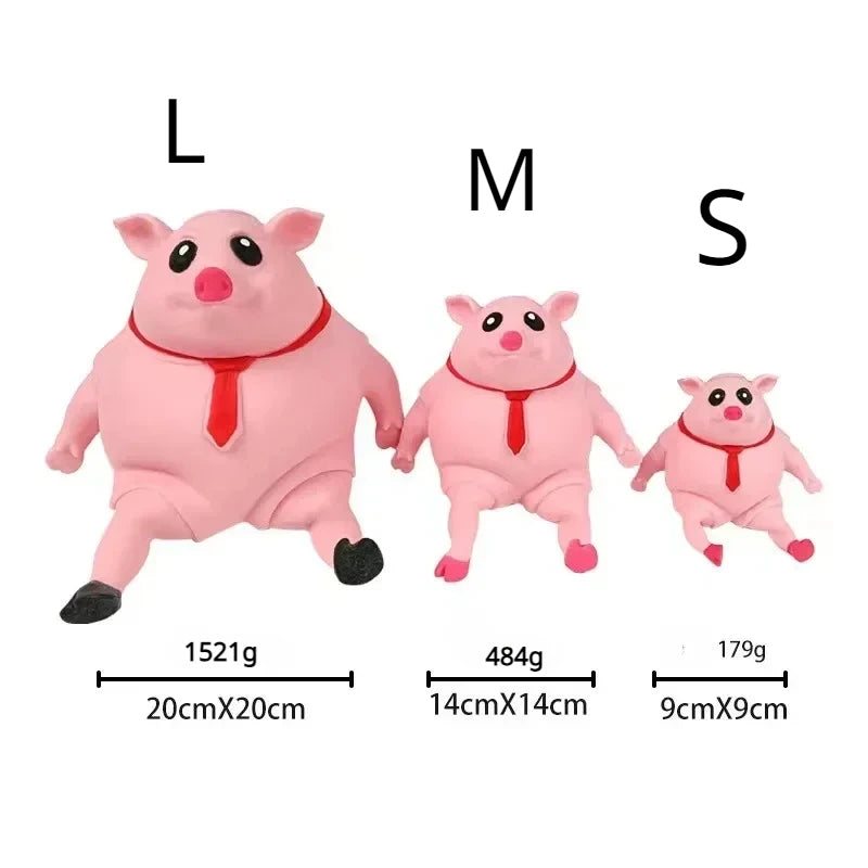 Pet Squeezing Pink Pig Stress Relief Toy Cute Squeezing Animal Little Pig Doll Stress Relief Toy  toy  artículos para mascotas