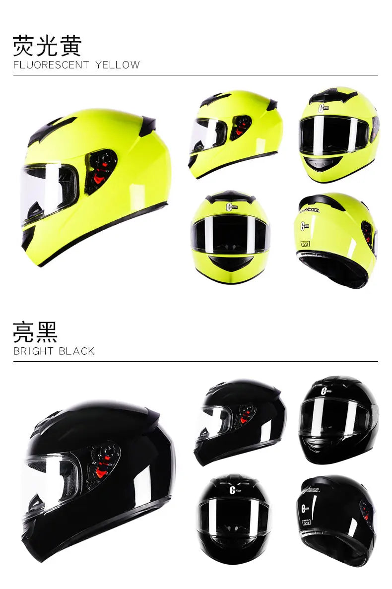 ICE.BEACON 3C certification national standard motorcycle helmet men and women winter personality safety four season rider Blueto