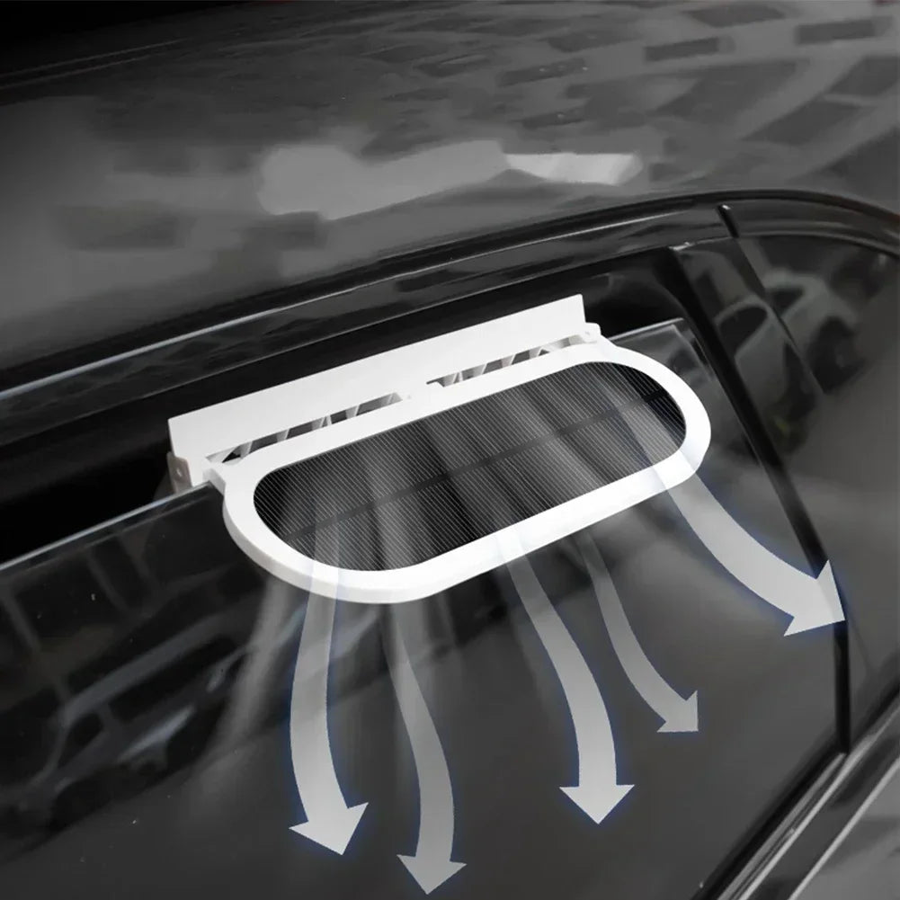 Solar Car Exhaust Fan in-car Air Circulation Cooling 3 USB Rechargeable Ventilation Fan Cooling Smoke Exhaust Fan for Car SUV