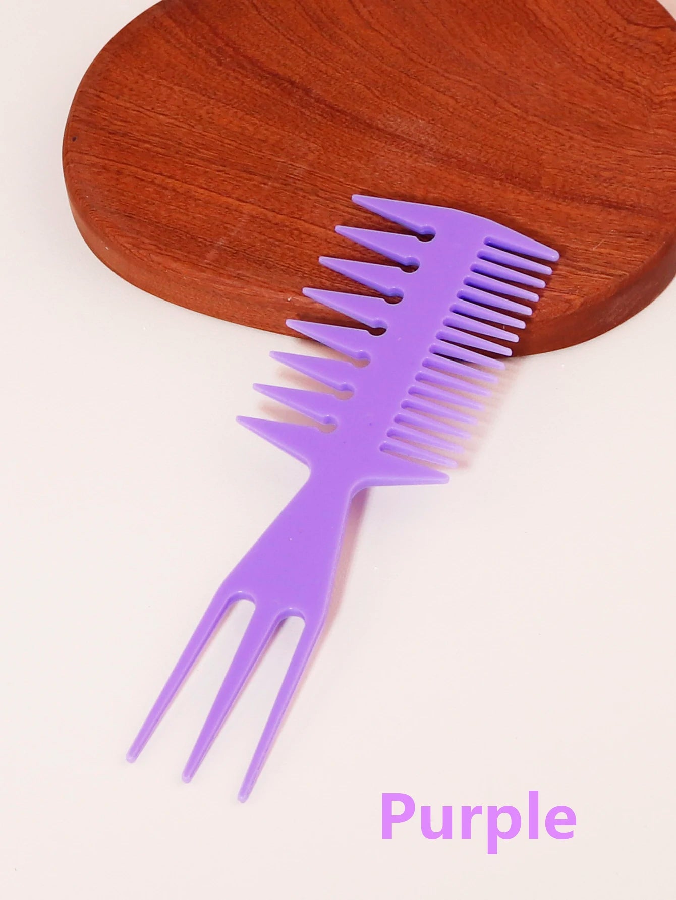 1 multi-functional fishbone shaped hair brush with wide teeth design African oil head salon tool comb Special for real hair wigs