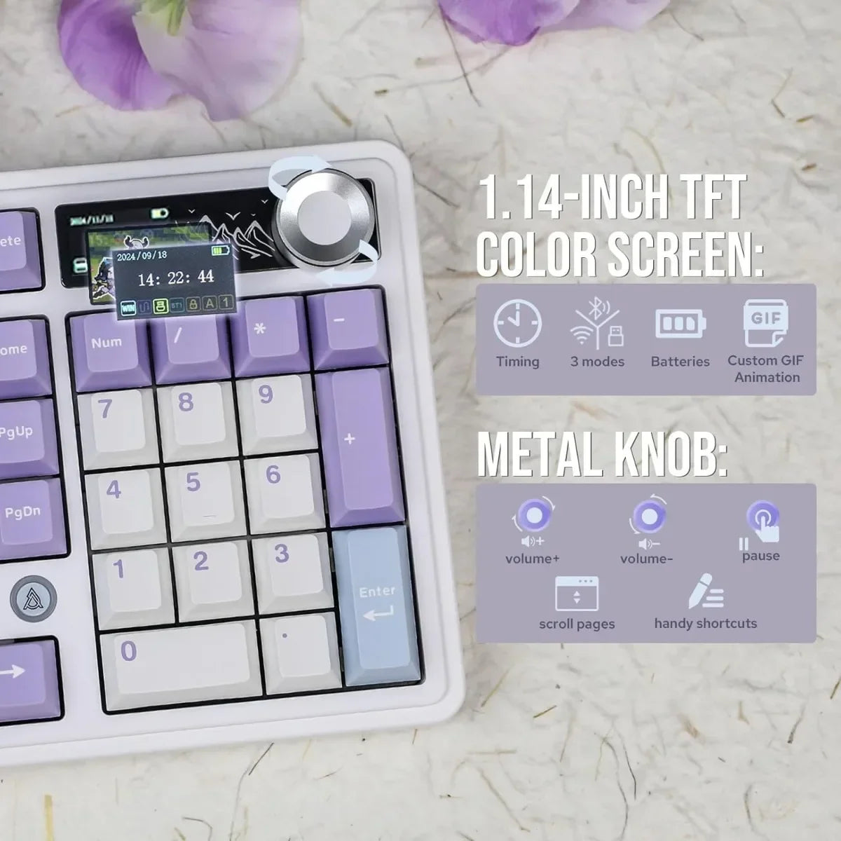 Ajazz AK980 Gaming Mechanical Keyboard Three Mode PBT Gasket Hot Swap RGB Wired Bluetooth Wireless Keyboard Game Accessories