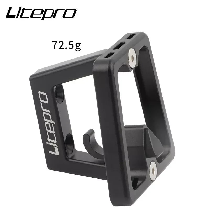 Litepro Folding Bike Front Bag Carrier Block BracketSuitable For DAHON/ FNHON/ Brompton Folding Bike Front Carrier Mount Adapter