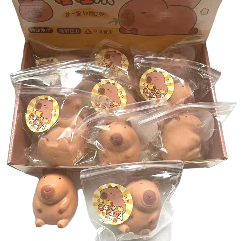 Cute Cartoon Capybara Mochi Pinching Toy Squishy Toy Slow Rebound Decompression Toys Stress Release Hand Relax Gifts