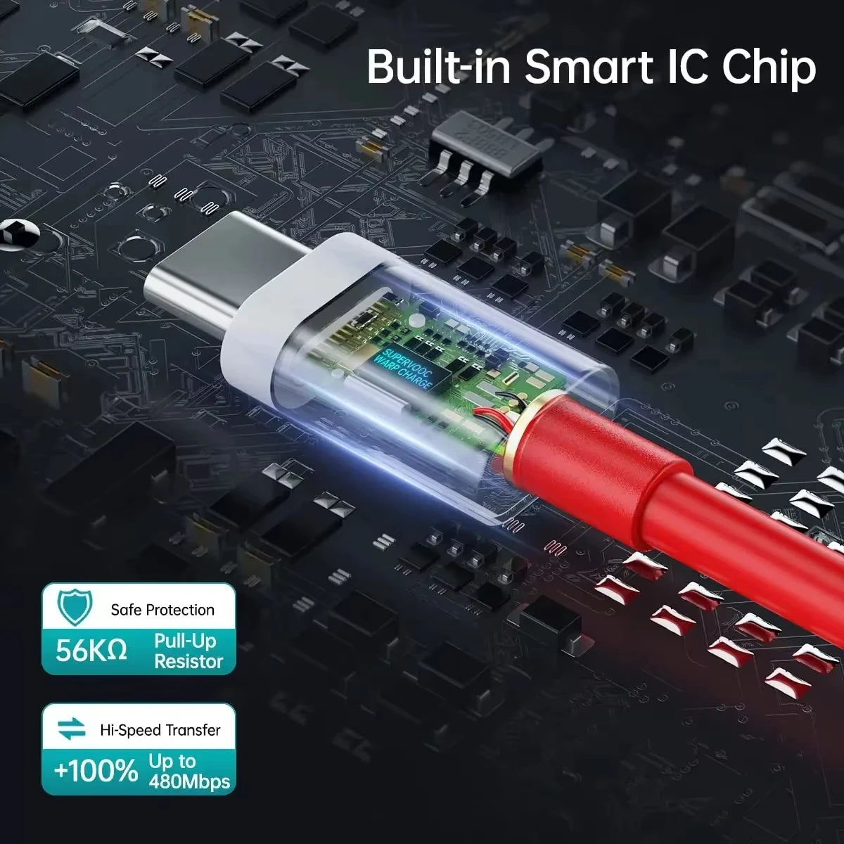 PD 65W For Oneplus USB Type C to Type C Super Fast Charging Data Cable For 13 12 11 10 Pro 9 10T 9R 8T 8 7 5A Quick Charger Wire