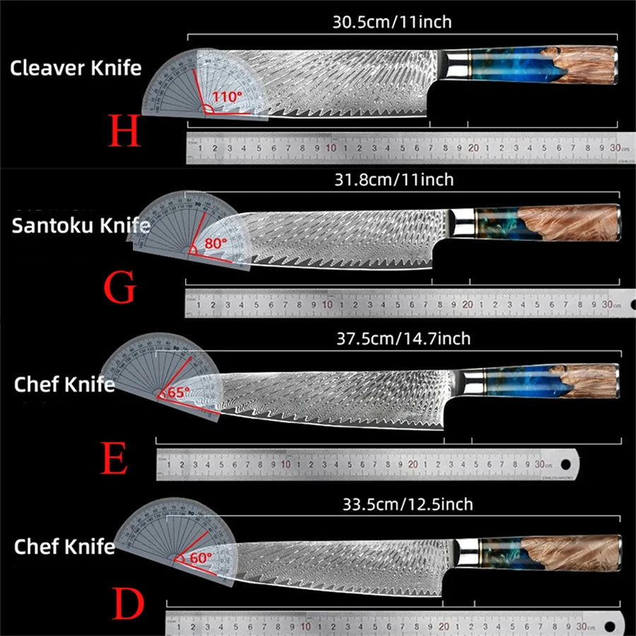 1PC ,Kitchen Knife Damascus Steel Slicing Knife Meat Cleaver Knife Utility Knife Cooking Tools Creative Knife Kitchen stuff