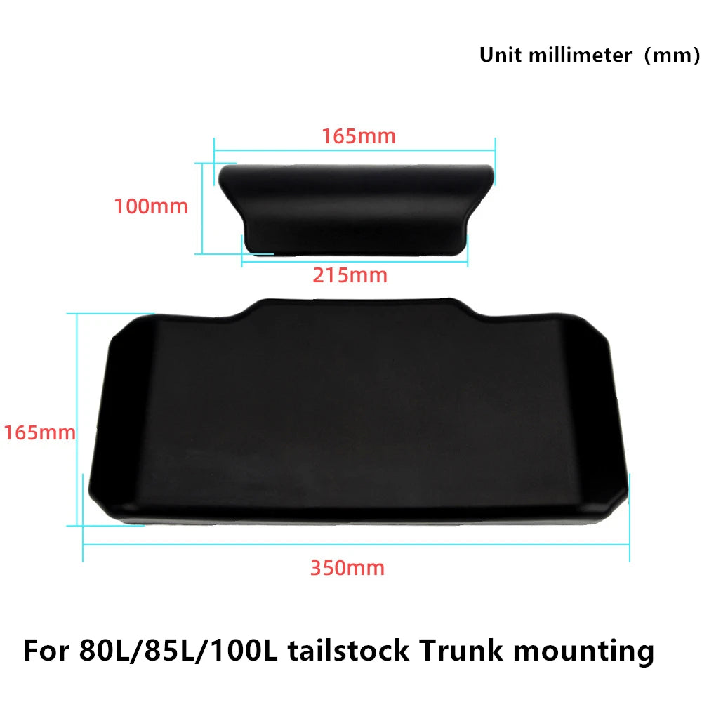 Motorcycle Helmet Box Trunk Small Backrest PU Backrest Cushion Self Skinned Foam Rear Tool Cases Shock Absorber