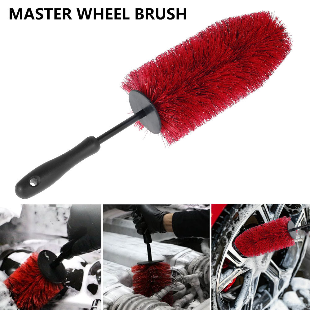 45cm Car Wheel Wash Brush Multifunction Car Wheel Rim Tire Cleaning Brush Soft Non Scratch Auto Care Detailing Washing Tools