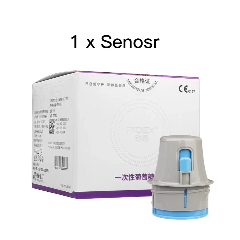 Aidex Dynamic Blood Glucose Monitoring CGMS 24h Realtime Monitor Scan Free Multilingual System Remote Monitoring Freestyle Libre