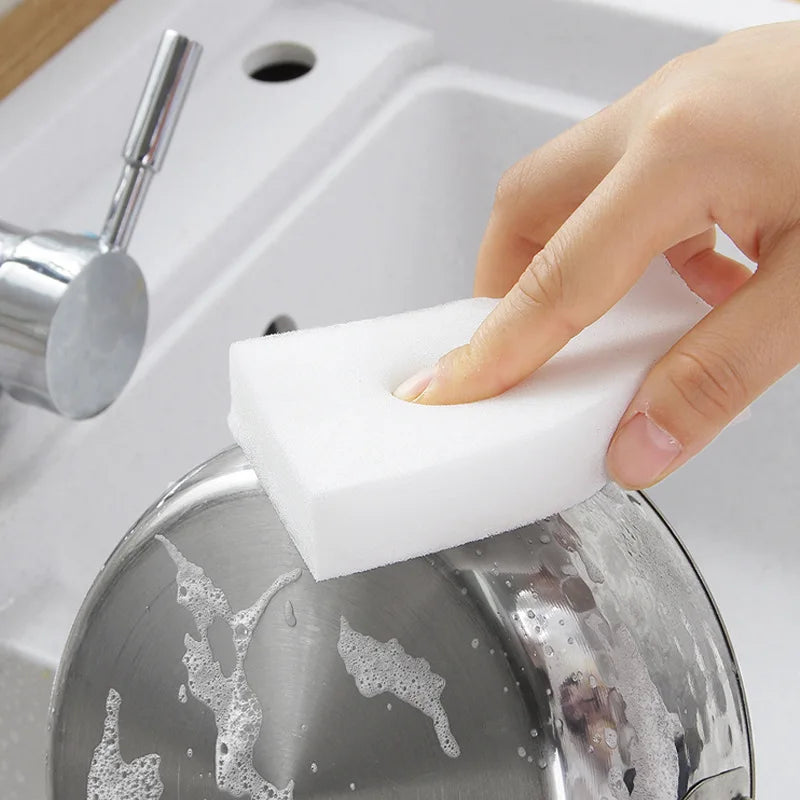 50pcs White Magic Melamine Sponge Eraser Kitchen Office Bathroom Clean Accessory/Dish Cleaning Nano 100*70*30mm