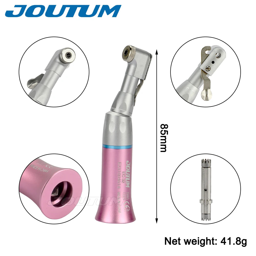 Dental High & Low Speed Handpiece Kit Straight Contra Angle Single Water Spary Air Turbine 4 Hole 2 Hole Pink Color Lab
