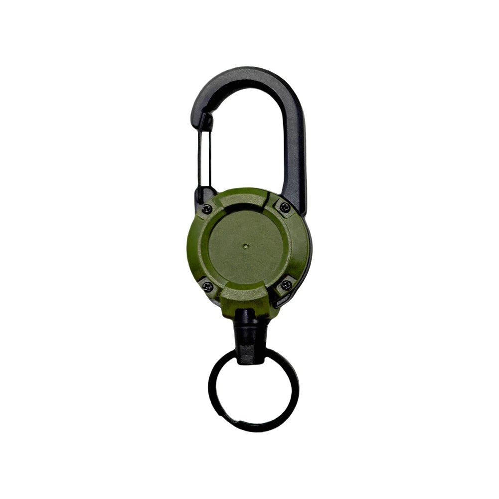 1/3Pcs Automatic Retractable Wire Rope Antitheft Easy-to-pull Buckle Rope Elastic Keychain Sporty Retractable Key Ring Anti Lost