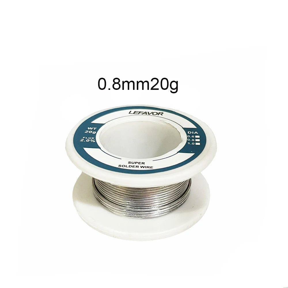 0.8mm 1.0mm 20g 50g 100g Soldering Tin Wire Tin Melt Rosin Core Solder Soldering Wire Roll No-clean FLUX 2.0%
