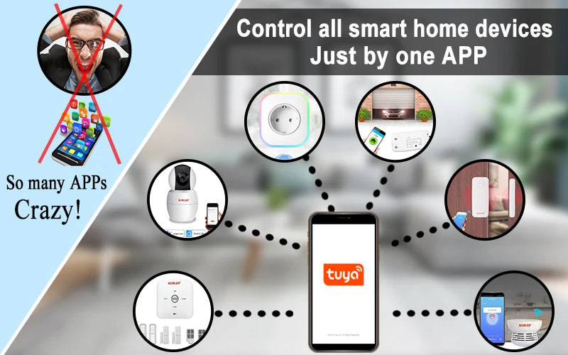 Tuya 6mp Mini wifi Camera 4MP PIR Style Indoor Onvif Built-in Audio TF Card Slot IPC Vision 48pcs 940nm IR LED Smart Security
