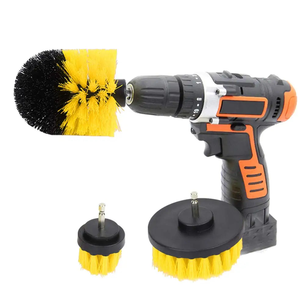 1 PC Electric Scrubber Brush Round Drill Brush Kit Corner Cleaning Brush Kit for Cordless Scrubber Grout Floor Tub Shower Tile