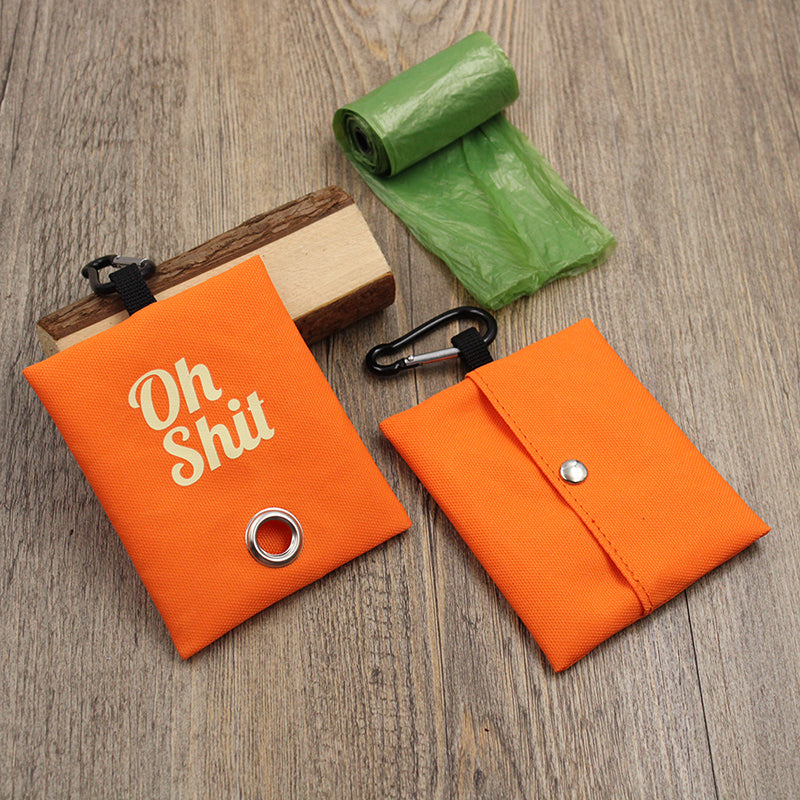 Pet Supplies Canvas Waste Bags Poop Bag Dispenser Portable Pet Poop Bag Holder Outdoor Puppy Kitten Litter Pickup Organizer