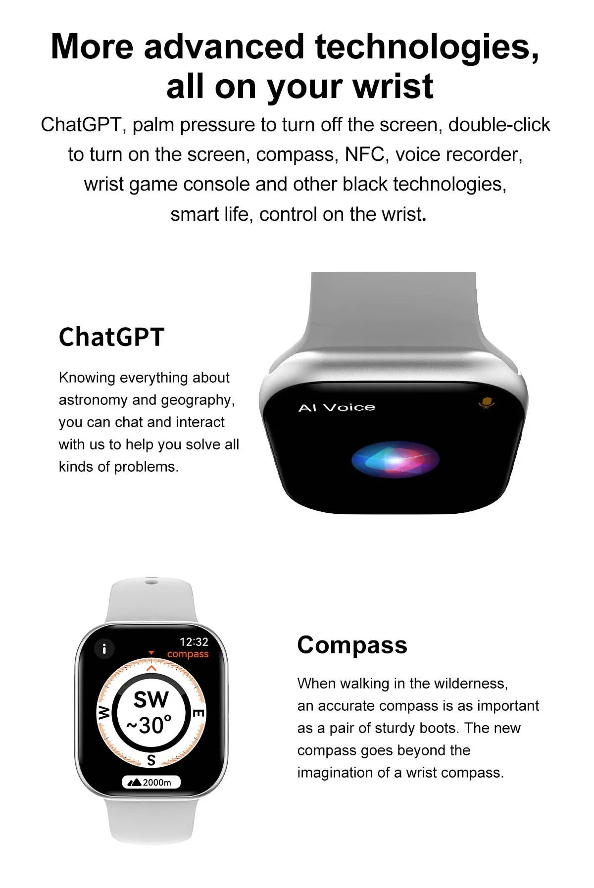 2025 Series 10 Watch 10 GPS Smart Watch Memory Music Video Bluetooth Call Heart Rate Waterproof NFC Smartwatch For Android IOS