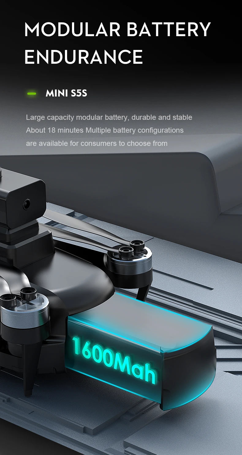 New S5S Mini Drone 4k Profesional 8K HD Camera Obstacle Avoidance Aerial Photography Brushless Foldable Quadcopter 1.2km