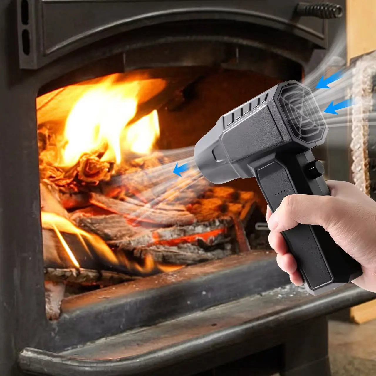 130000-50000PM Air Blower Turbo Jet Fan Electric Power Display Handheld Mini Dust Cleaner High Speed Duster Gun Cleaning Tool