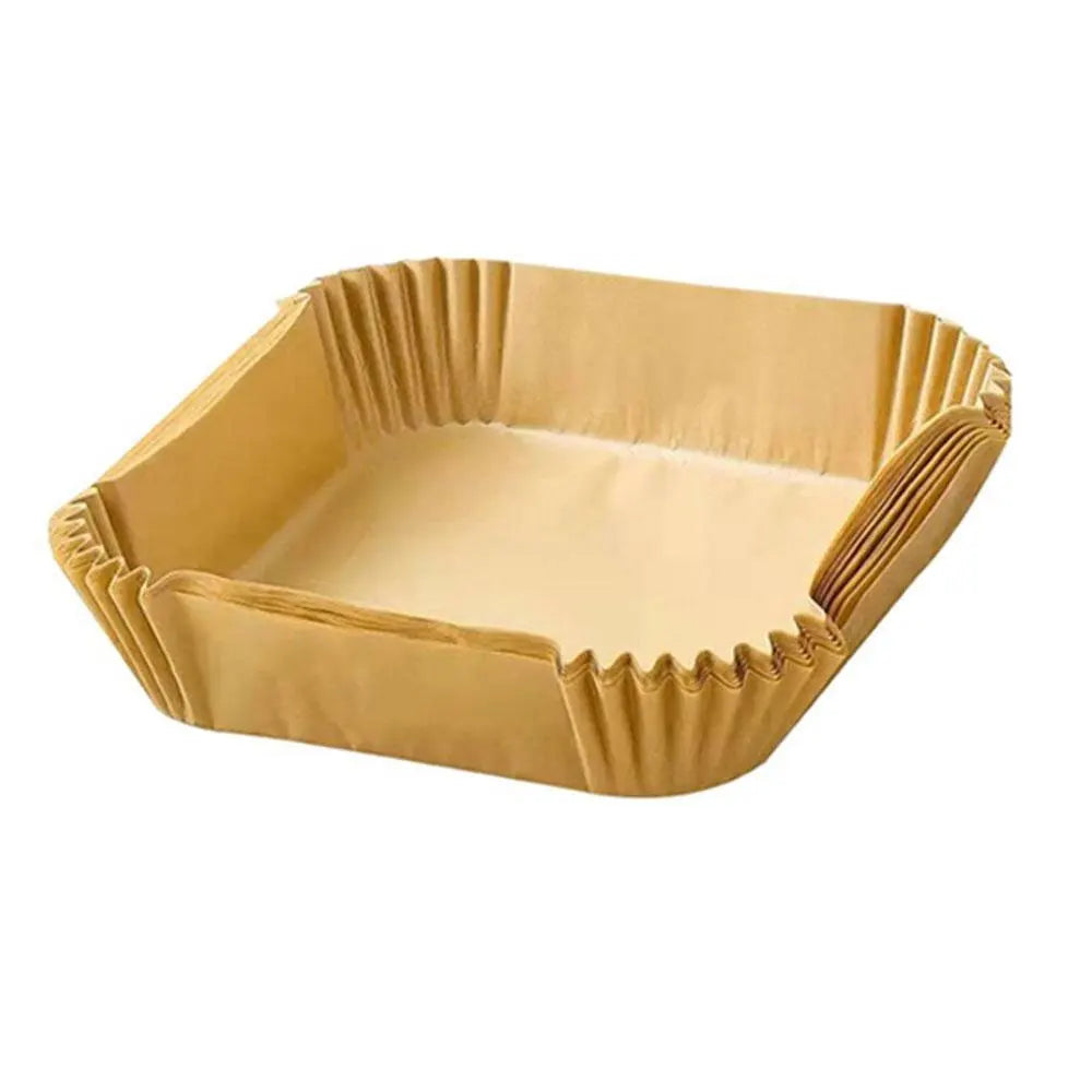 Air Fryer Disposable Paper Liner Oven Paper Square, Grease and Water Proof Non Stick Basket Liners for Baking Cooking