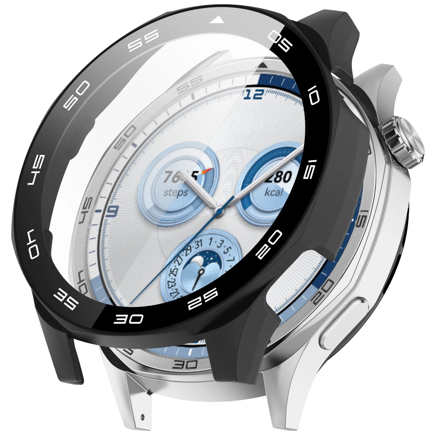 PC +Tempered Glass Case For Huawei Watch GT 5 Pro 46mm / GT5 46MM  Full Cover Screen Protector Bumper for Huawei Watch GT 5Pro