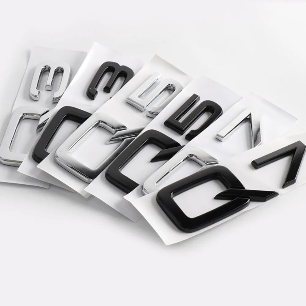 ABS Letter Badge Car Body Rear Trunk Sticker Decoration Accessories For Audi Q3 Q5 Q7 V6T A4 A1 A5 S5 A6 V6T S8 V8T Car Styling