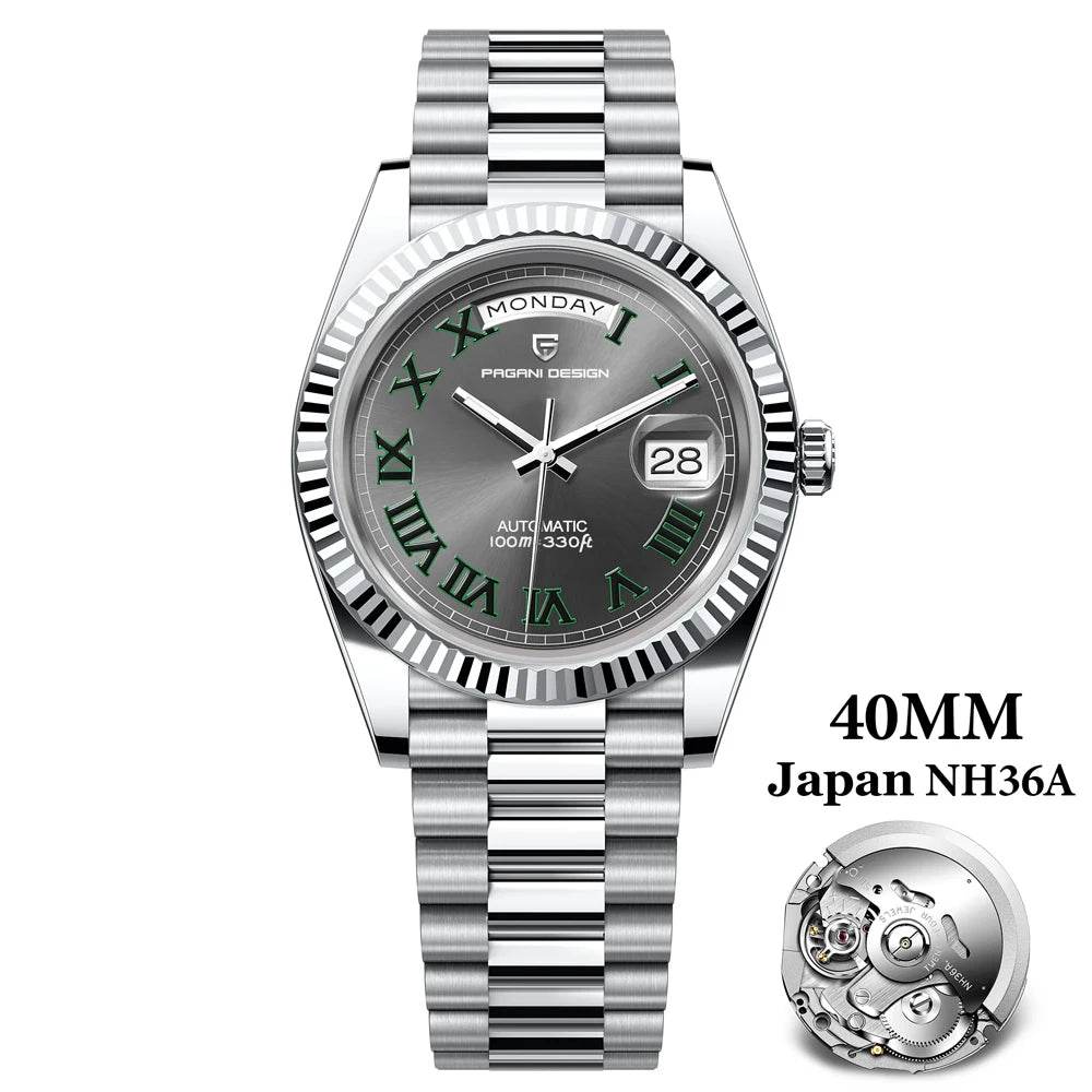 2025 New PAGANI DESIGN DD40 Luxury Rose Gold Automatic Watch For Men Mechanical Watches AR Sapphire Glass Date Wrist watch Men