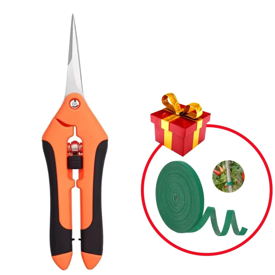 3PCS Garden Scissors Set Gardening Tool Scissors Stainless Steel Professional Gardening Scissors with Non-slip Ergonomic Handles