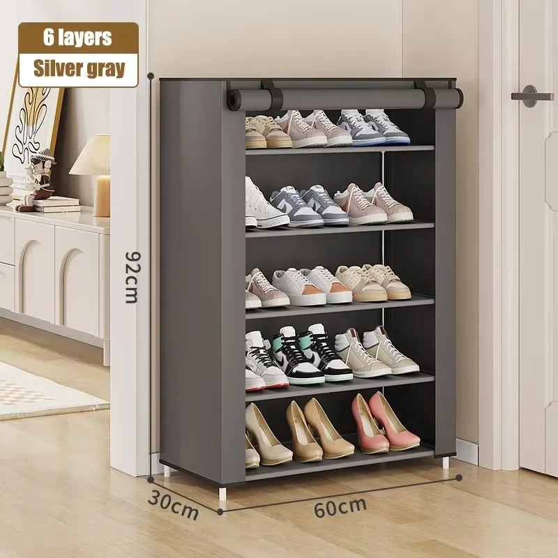 style dormitory door simple cabinet simple shoe rack multi-layer space saving and economical home dustproof shoe cabinet New