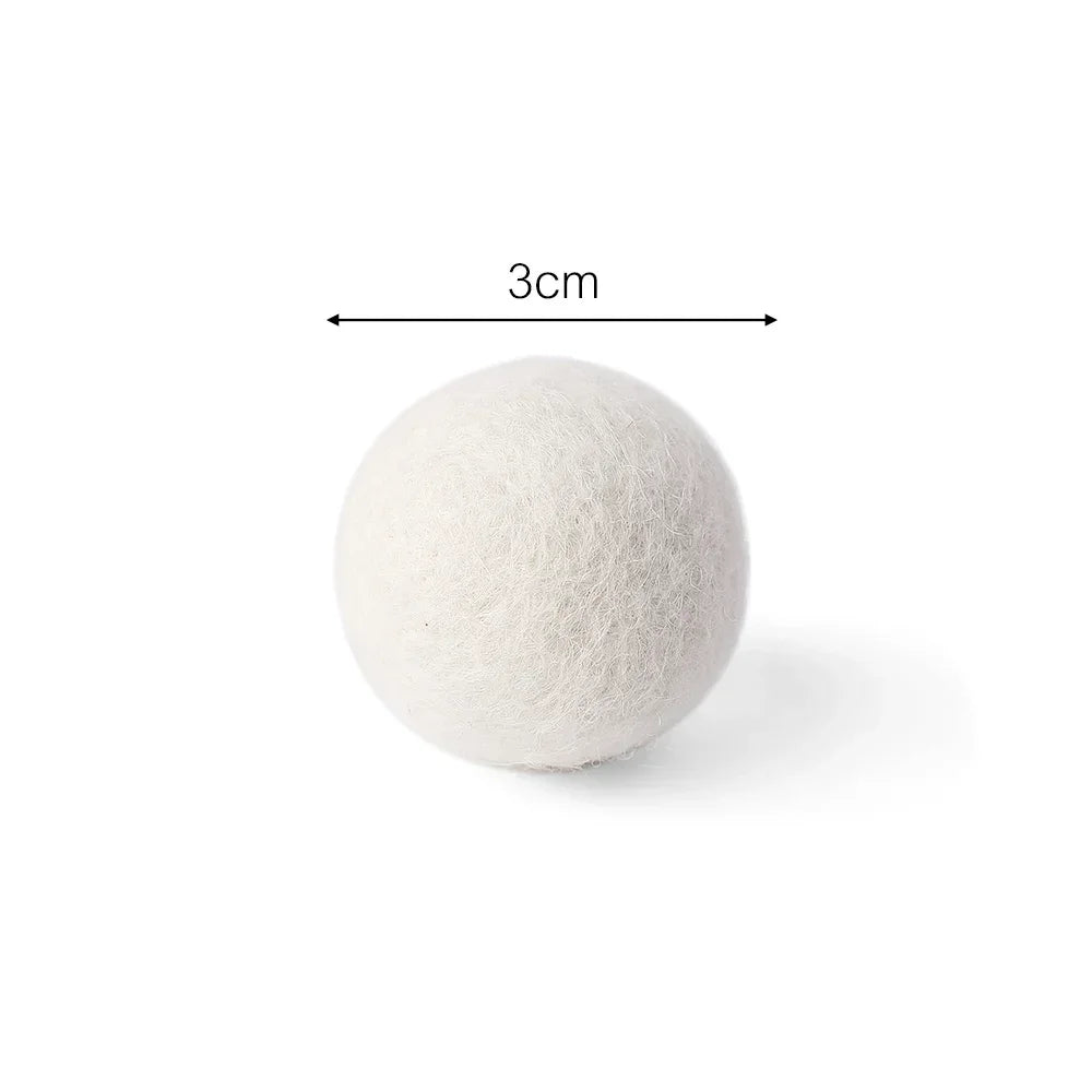 6Pcs Reusable Wool Dryer Balls Clothes Softener Laundry Fleece Dryer Ball Kit Home Clothes Dryer Washing Machine 3/4/5/6/7cm
