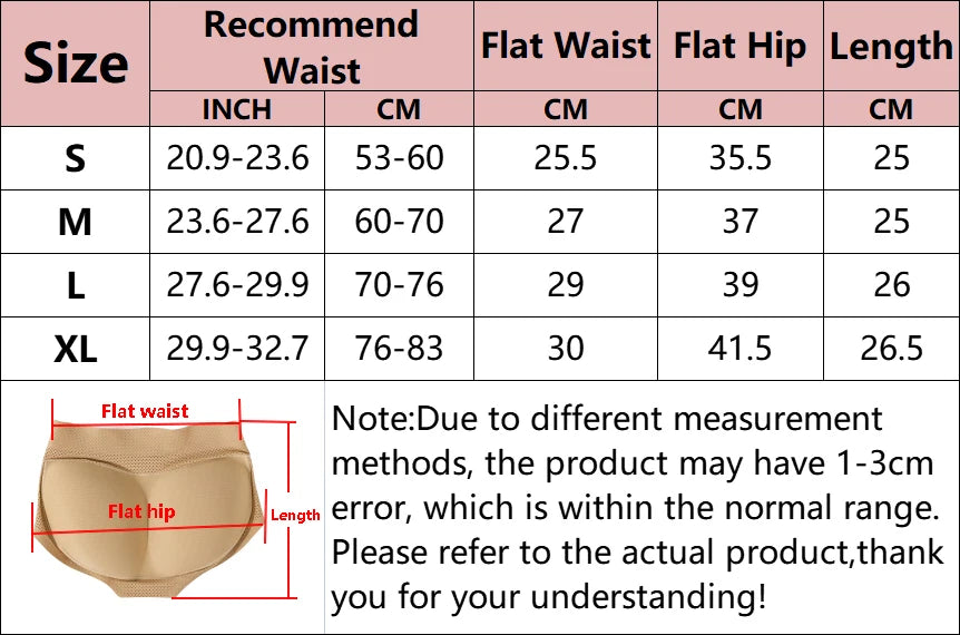 Breathable Padded Panties Hip Lifter Butt Enhancer Women Shapewear Control Body Shaper Fake Ass Panty Briefs Underwear