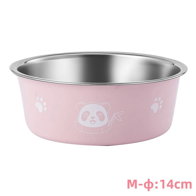 Pet Dog Bowls for Large and Small Dogs Cat Food Water Bowls with Non Slip Rubber Bottom Pet Feeding Bowl Double Wall Insulated