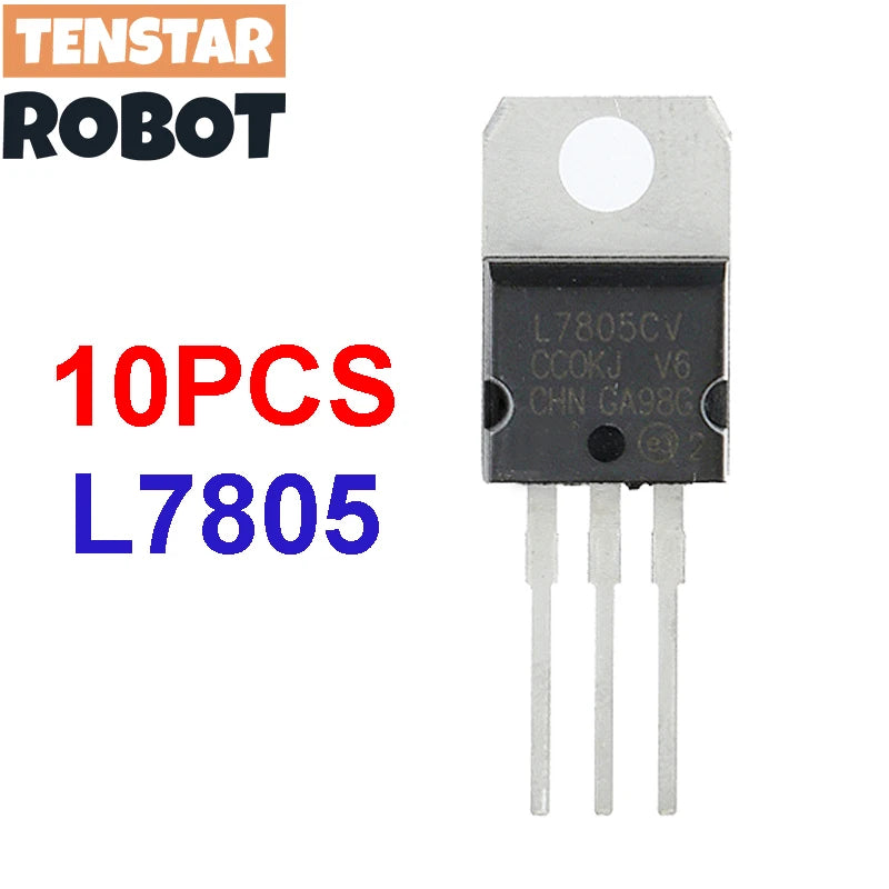 10pcs LM317T L7805 IRF640 IRF740 IRF840 IRFZ44N IRF3205 Transistor TO-220 Voltage Regulator L7805CV MOSFET IRF640N
