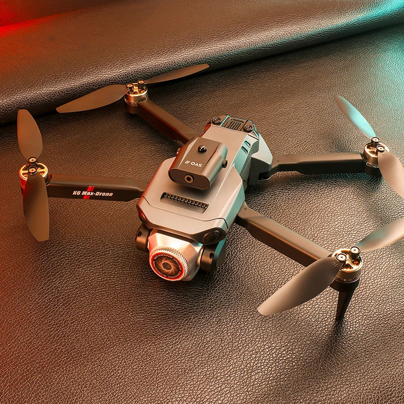 K6 MAX Triple-Camera Drone 4K HD Optical Flow Positioning 360° Obstacle Avoidance Foldable Quadcopter Wifi FPV RC Toys Dron