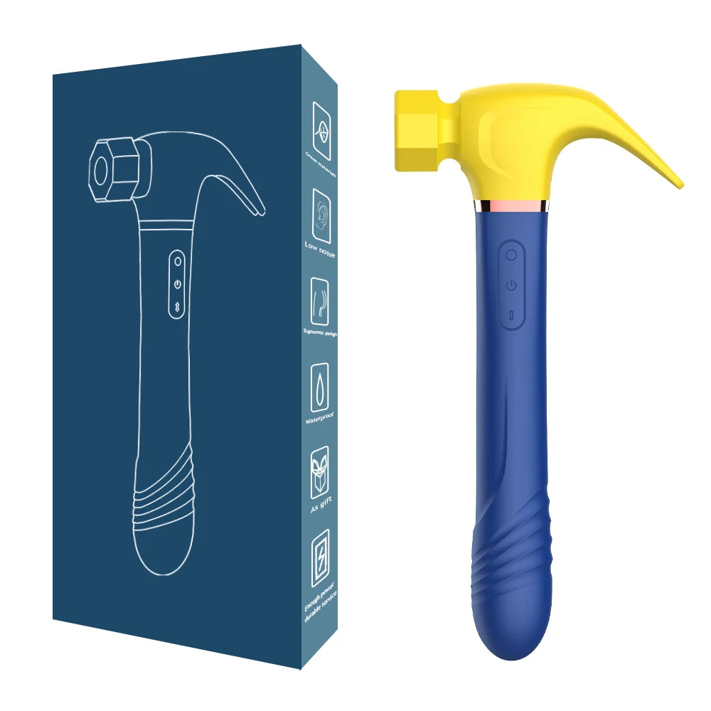 Hammer Vibrator Multifunctional Sex Machine G Spot Stimulation Telescopic Dildo Vaginal Massage Clit Sucking Female Masturbator