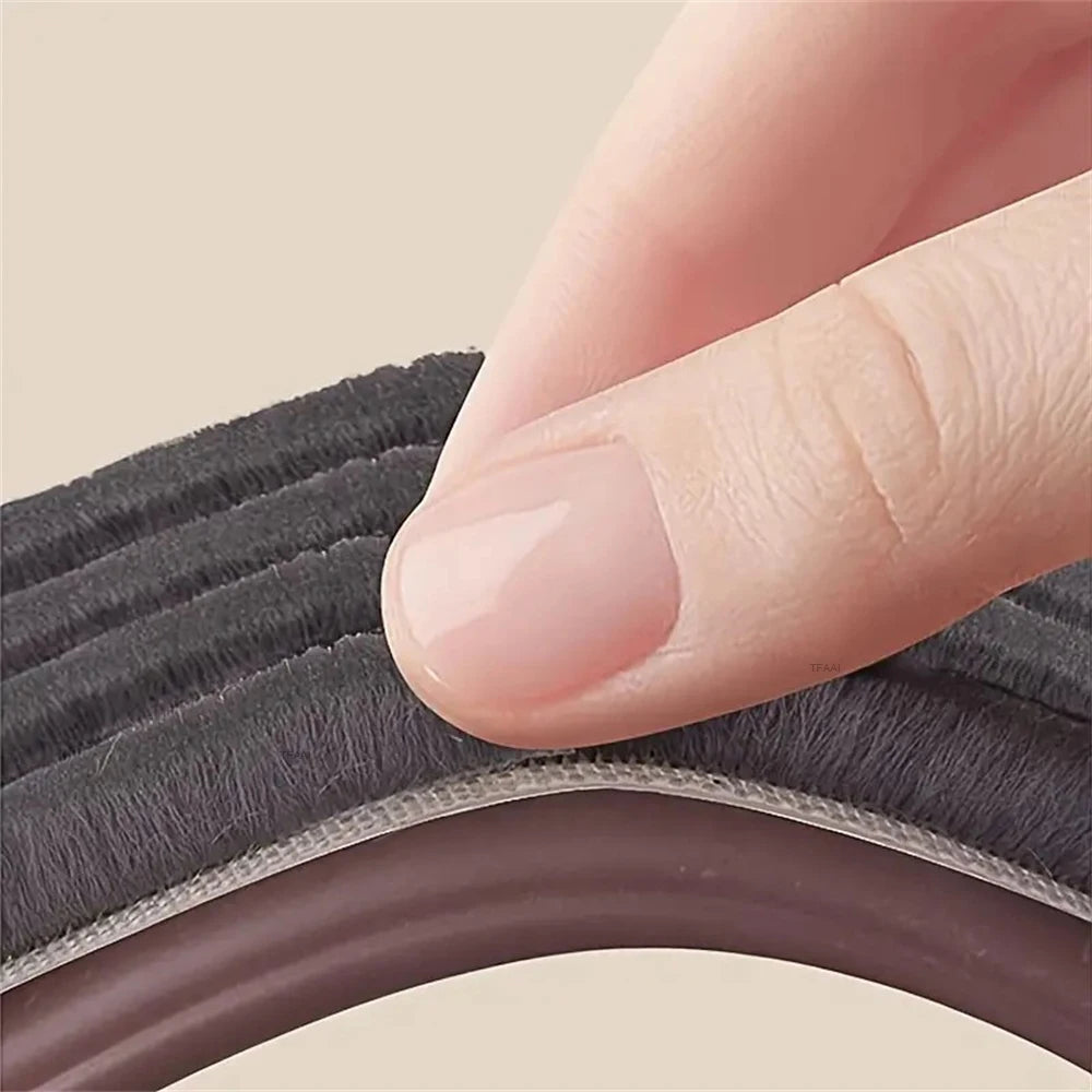 1-4pcs 93cm Door Bottom Seal Strip with Brush PVC Dustproof Soundproof Snap-in installation Gap Door Draft Stopper Weatherstrip