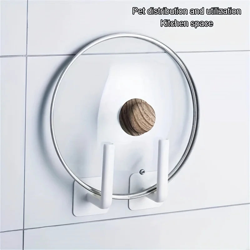 No Hole Multifunctional Hooks Lazy Rag Hangers Kitchen Wall Mounted Paper Towel Organiser Roll Rack Towel Holder For Bathroom