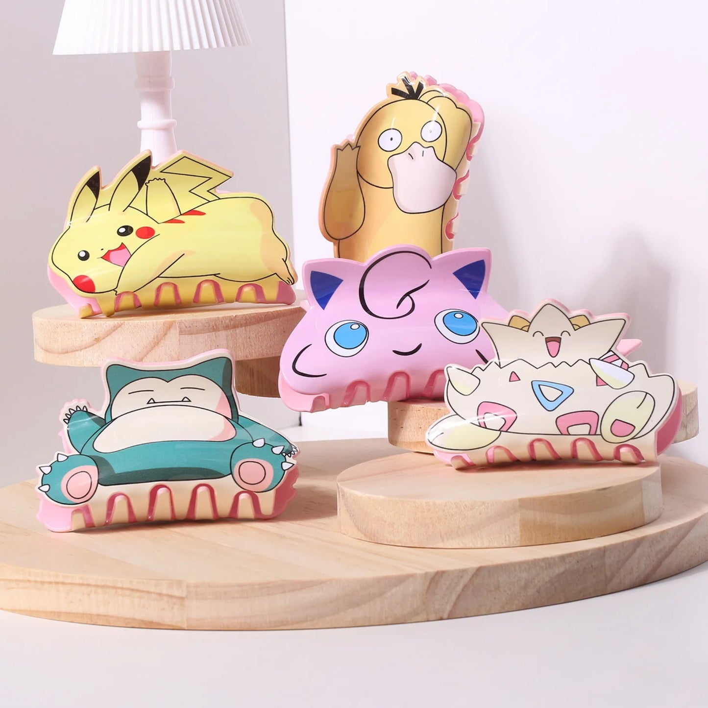 Explosions Pokémon Kawaii Cartoon Catch Clip Acrylic Hair Headdress Students Hair Ponytail Catch Birthday Gift Hair Accessories