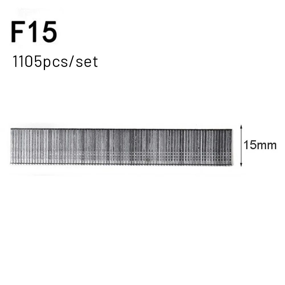 1105 Pcs Staples F15/F20/F25/F30 Straight Brad Nails For DIY Gardening Woodworking Home Improvement Hardware Fasteners Tools