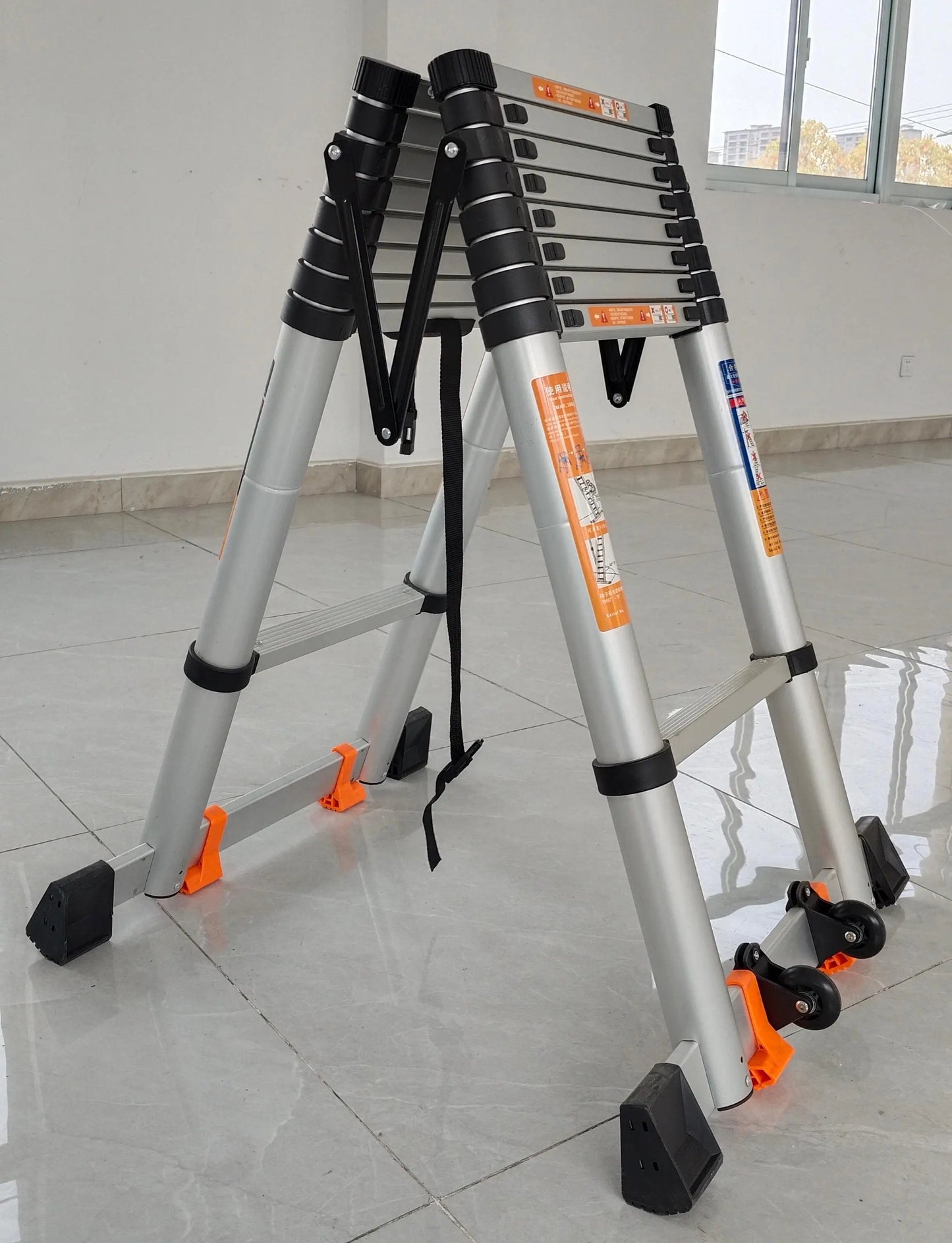 ZC1-Portable Indoor/Outdoor Folding Telescopic Ladder Aluminum Alloy Step Folding Combination Industrial Domestic Ladder