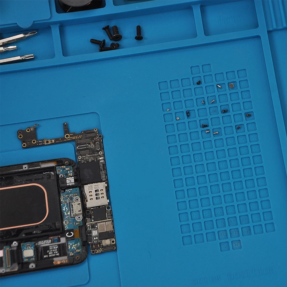 Silicone Soldering Pad Desk Platform Mat for Welding Station Iron Phone PC Repair Magnetic Heat Insulation No Lead S-160