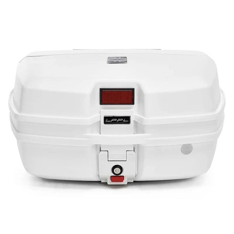 45L Motorcycle Tour Tail Box Motorcycle Luggage Box Top Case with 2 Keys Multifunctional for Luggage Storage