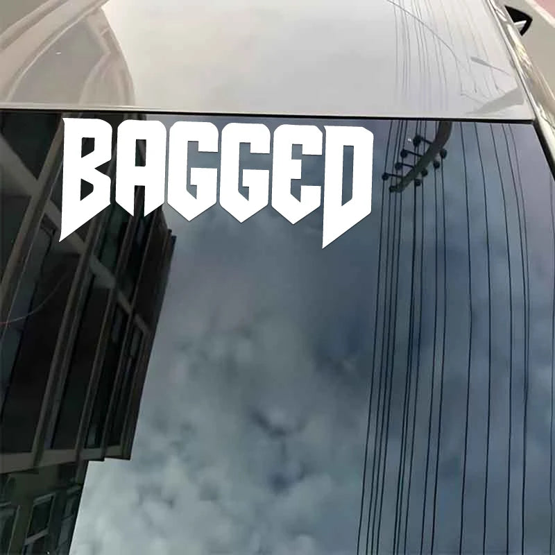 "BAGGED"decal,fashion stickers with high quality sticker for cars trucks motorcycles &laptops!For a Unique look!