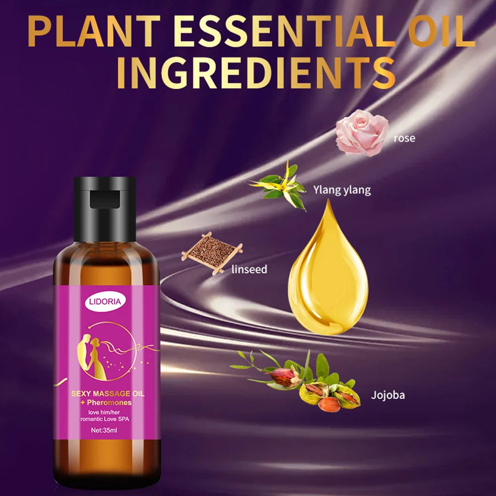 Massage Oil n & Women Private Parts Massage Oil Lasting Sexual Life 35ml Relieve Fatigue Moisturizing Massage Oil