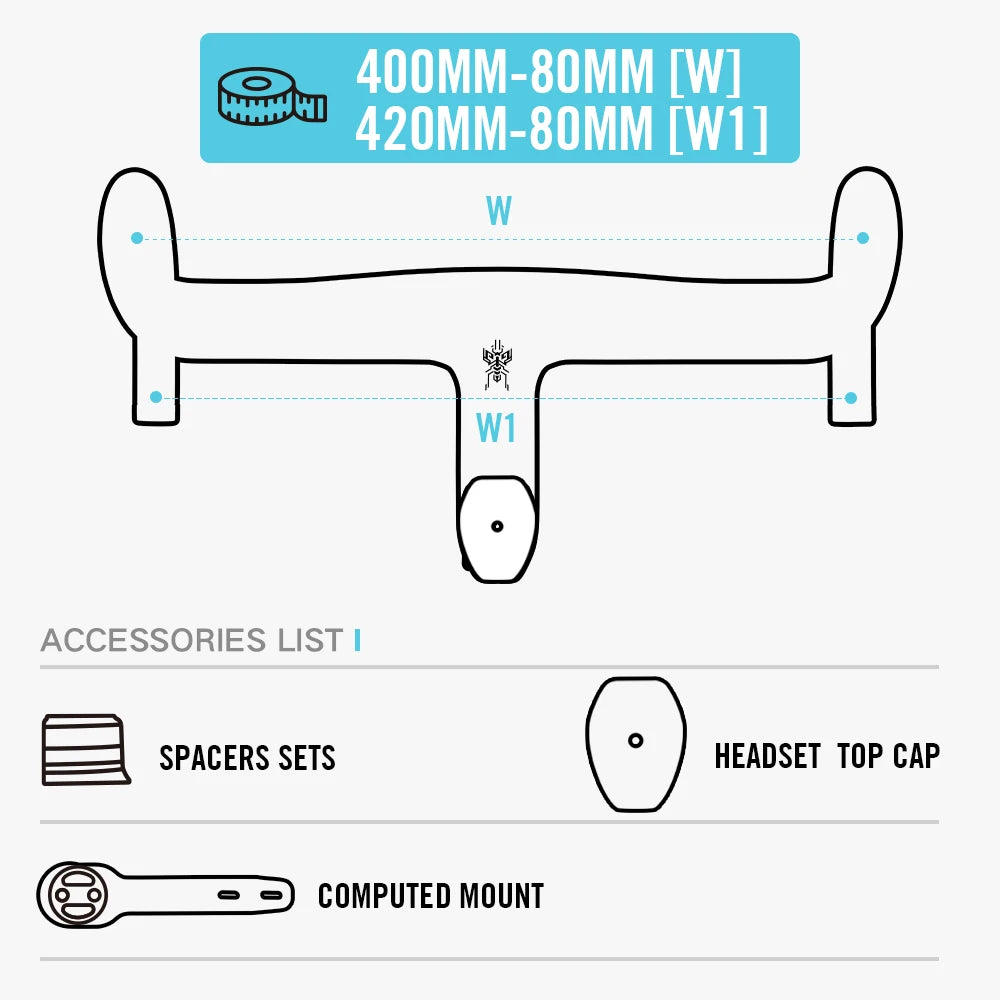 LEXON VERO Full Carbon Road Bike Handlebar Full Inner Cable Urltra-Light Bicycle Racing Handlebars Cycling Product Accessories